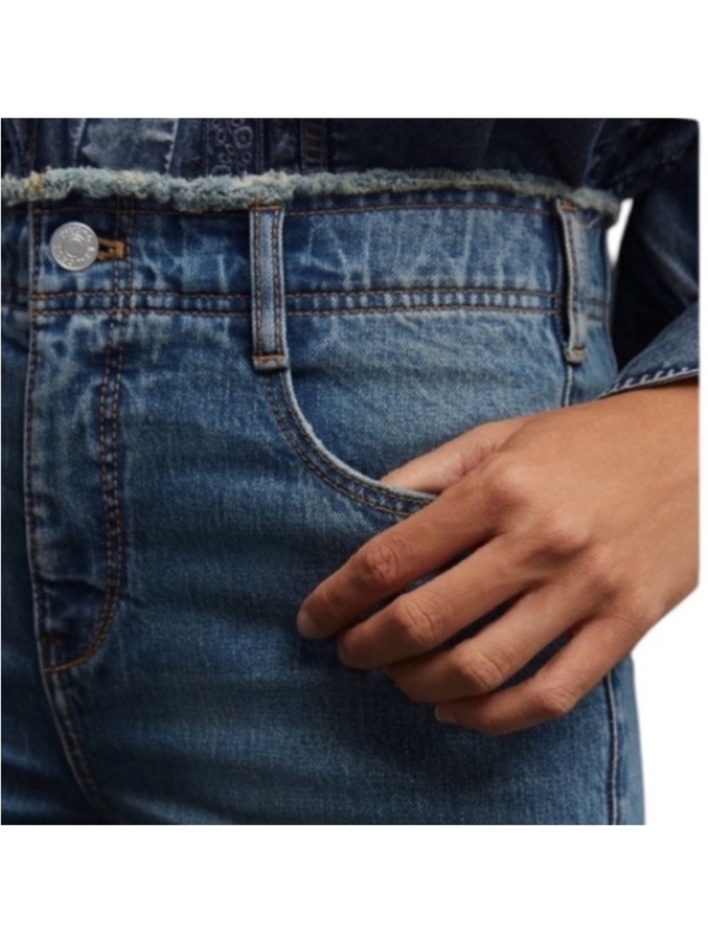 Anthropologie Pilcro The Supermodel high rise bell bottom jean - Picture 3 of 11